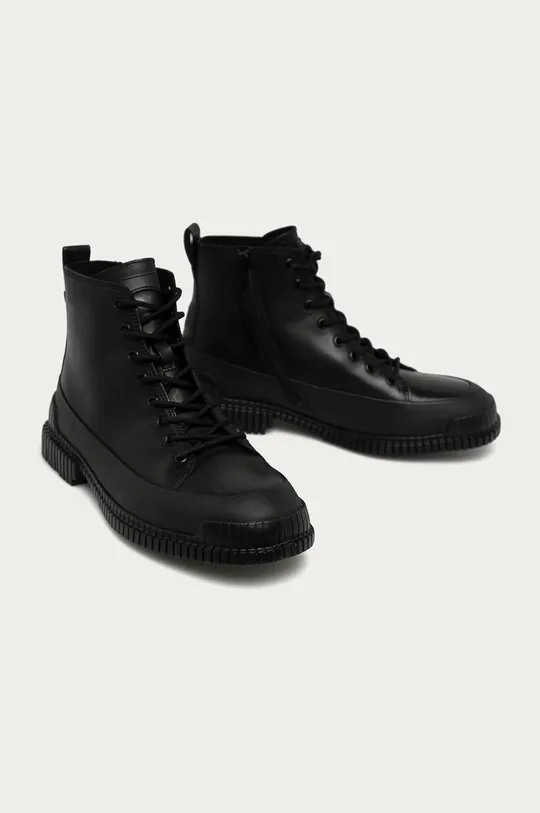 Camper Δερμάτινα παπούτσια Pix μαύρο