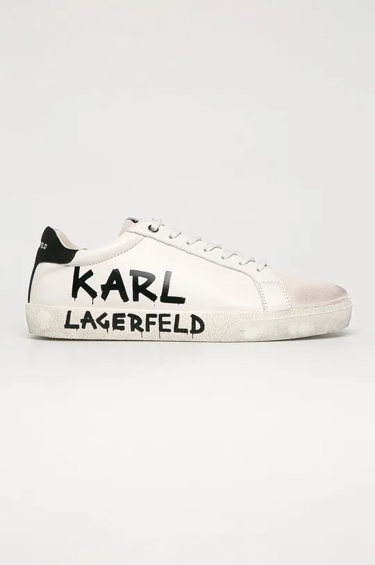 biela Karl Lagerfeld - Kožená obuv Pánsky