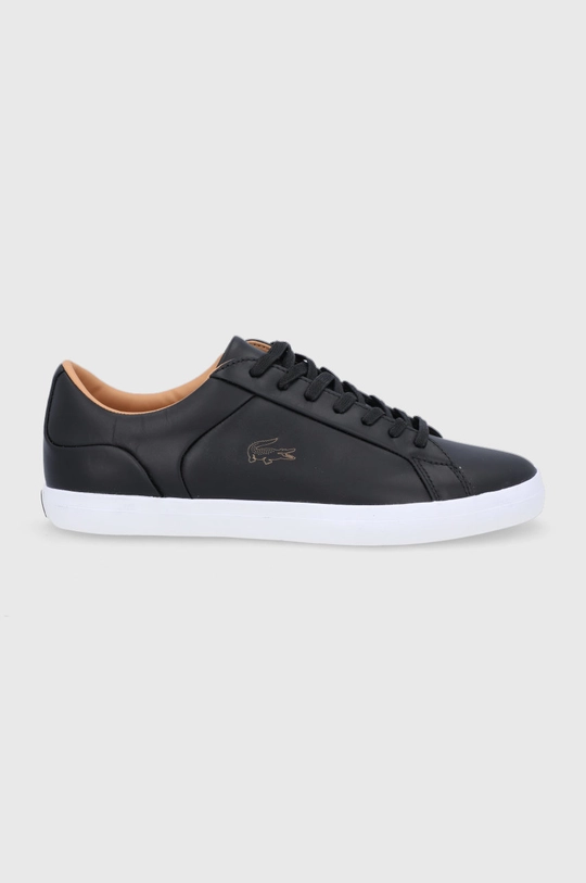 czarny Lacoste Buty skórzane 740CMA0012312 Męski