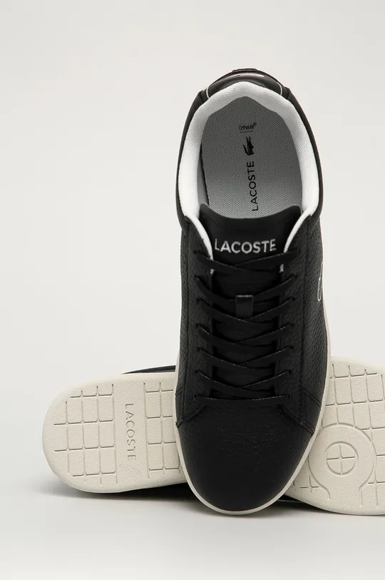 čierna Lacoste - Kožená obuv