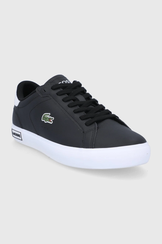 Lacoste Buty skórzane 740SMA0060312 czarny