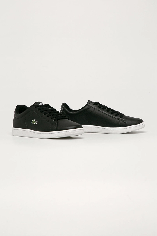 Lacoste leather shoes black