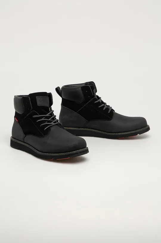 Levi's - Kožená obuv čierna