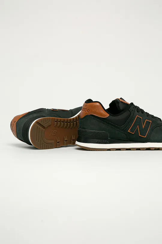 New Balance - Kožená obuv ML574NBI  Zvršok: Textil, Prírodná koža Vnútro: Textil Podrážka: Syntetická látka