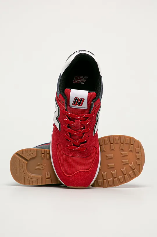 červená New Balance - Topánky ML574SKD