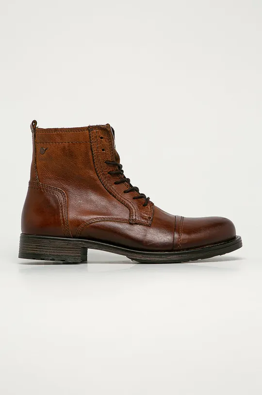коричневый Jack & Jones - Кожаные ботинки Мужской