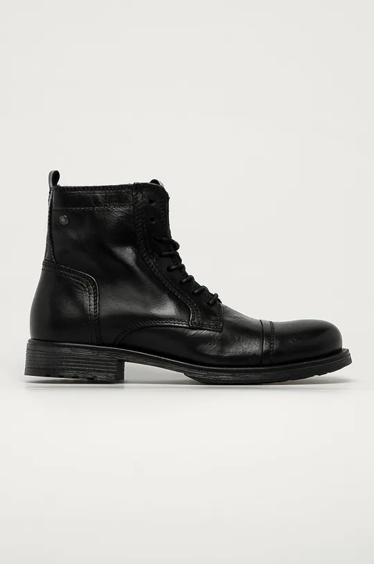 crna Jack & Jones - Kožne cipele Muški