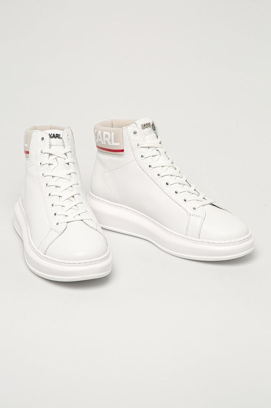 Karl Lagerfeld - Buty skórzane biały