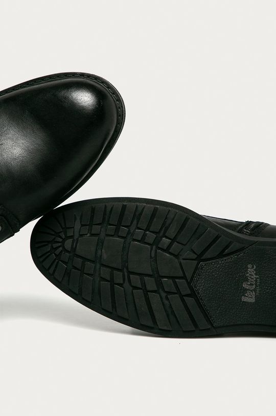černá Lee Cooper - Kožené boty