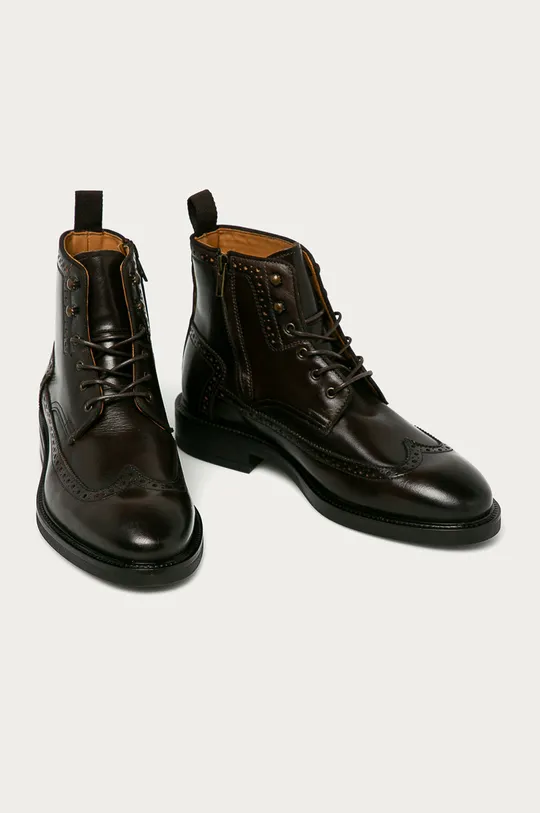 Gant - Kožená obuv Flairville hnedá