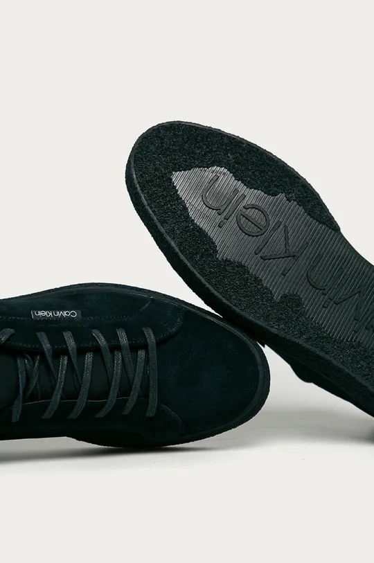 tmavomodrá Calvin Klein - Semišové topánky