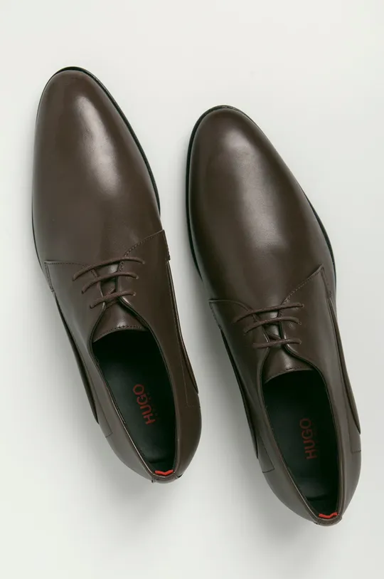 коричневый Hugo - Кожаные туфли