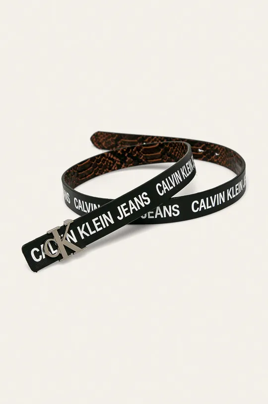 Calvin Klein Jeans - Obojstranný opasok hnedá
