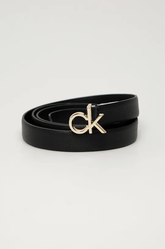 čierna Calvin Klein - Kožený opasok Dámsky