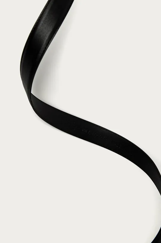 Karl Lagerfeld - Kožený opasok čierna