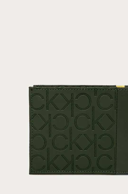 Calvin Klein - Portfel skórzany zielony