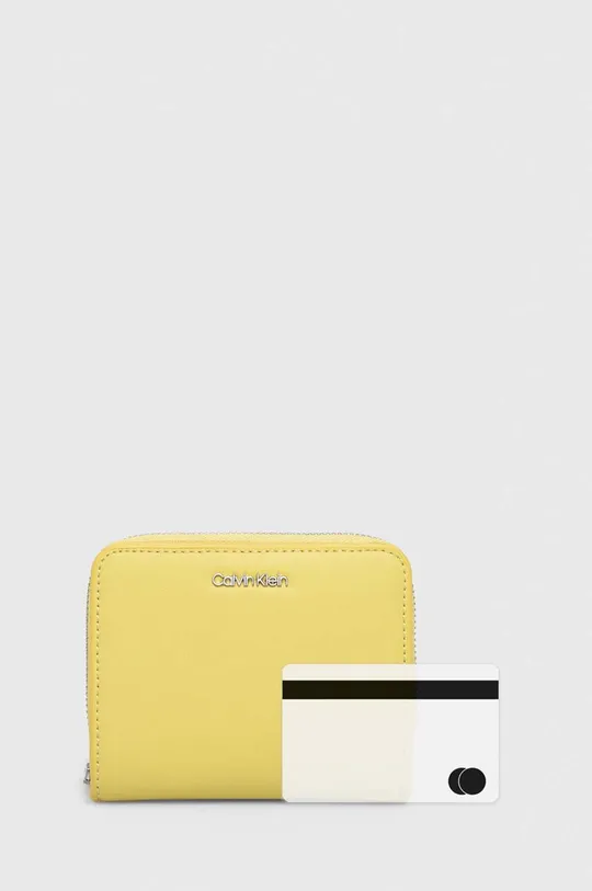 żółty Calvin Klein portfel