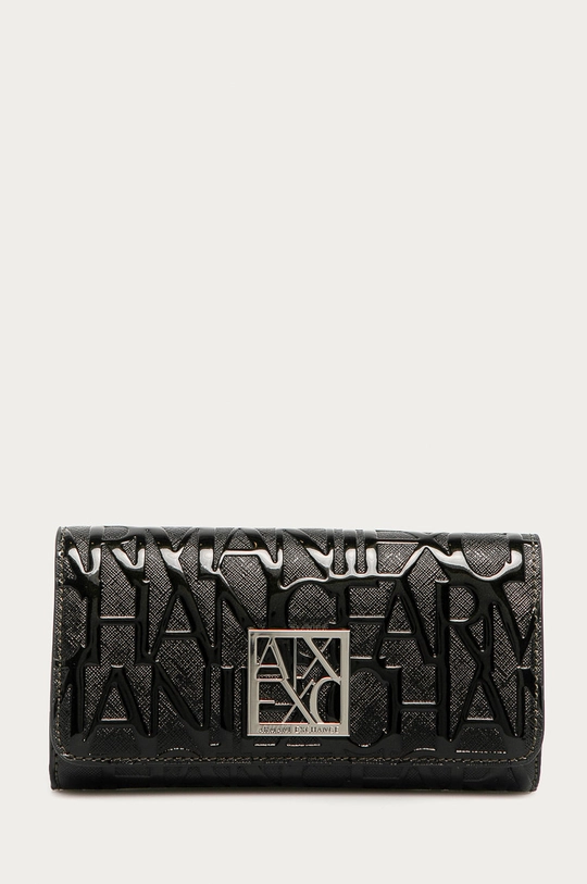 czarny Armani Exchange portfel Damski