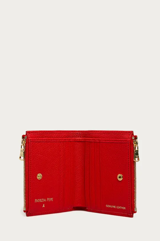 červená Patrizia Pepe - Kožená peňaženka