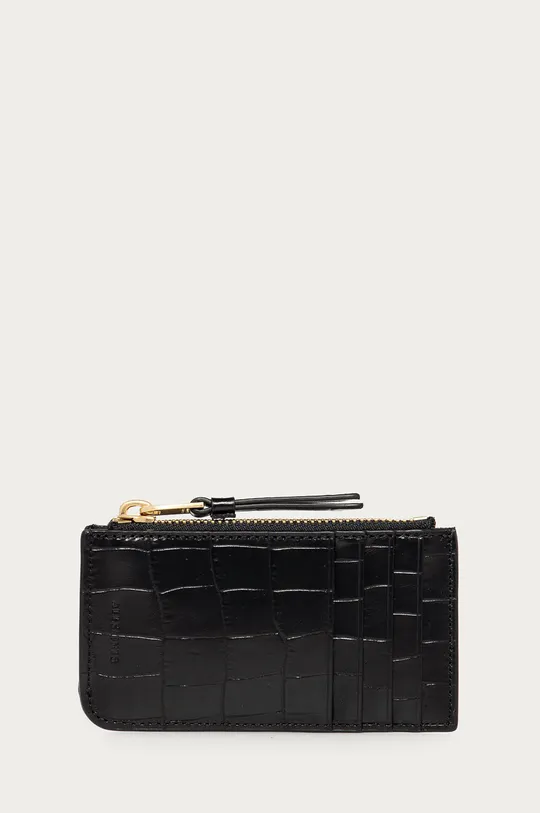 чорний AllSaints - Шкіряний гаманець Жіночий