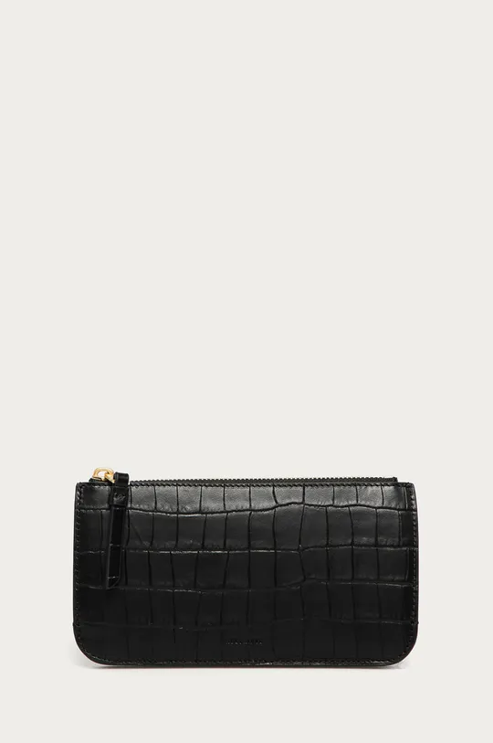 čierna AllSaints - Kožená peňaženka James Dámsky