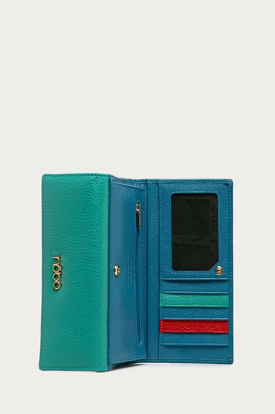 Nobo - Шкіряний гаманець блакитний