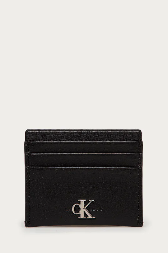 czarny Calvin Klein Jeans - Portfel skórzany K60K606872 Damski