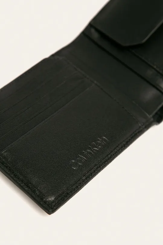 Calvin Klein - Kožená peňaženka čierna