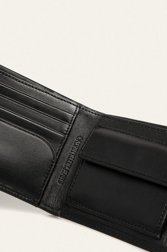 Calvin Klein Jeans - Kožená peněženka černá