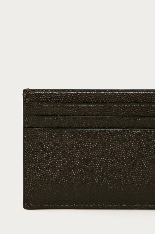 hnedá Calvin Klein - Kožená peňaženka