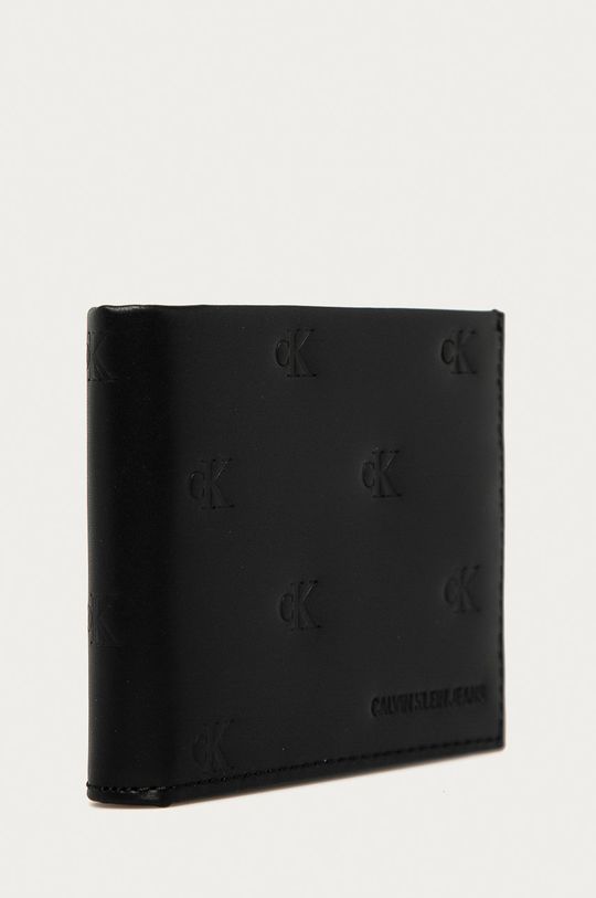 čierna Calvin Klein Jeans - Kožená peňaženka