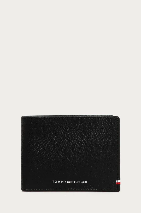 čierna Tommy Hilfiger - Kožená peňaženka + kľúčenka Pánsky