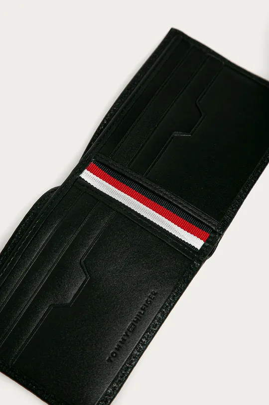 čierna Tommy Hilfiger - Kožená peňaženka + kľúčenka