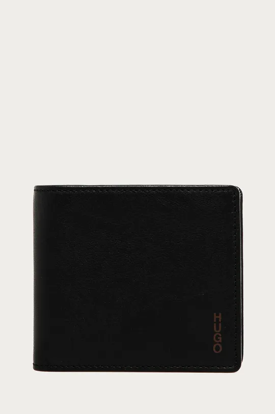 čierna Hugo - Kožená peňaženka Pánsky