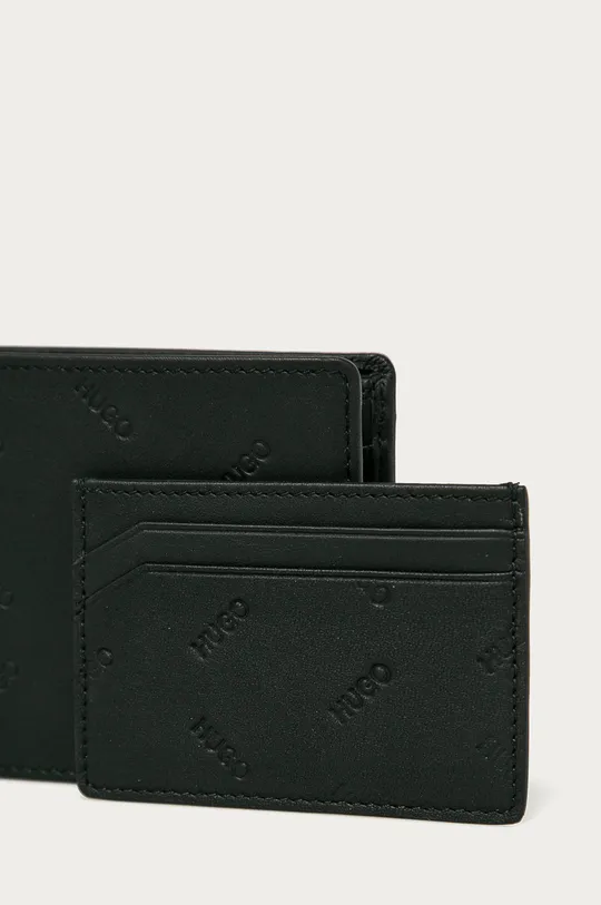 Hugo - Кожаный кошелек (2-pack) чёрный