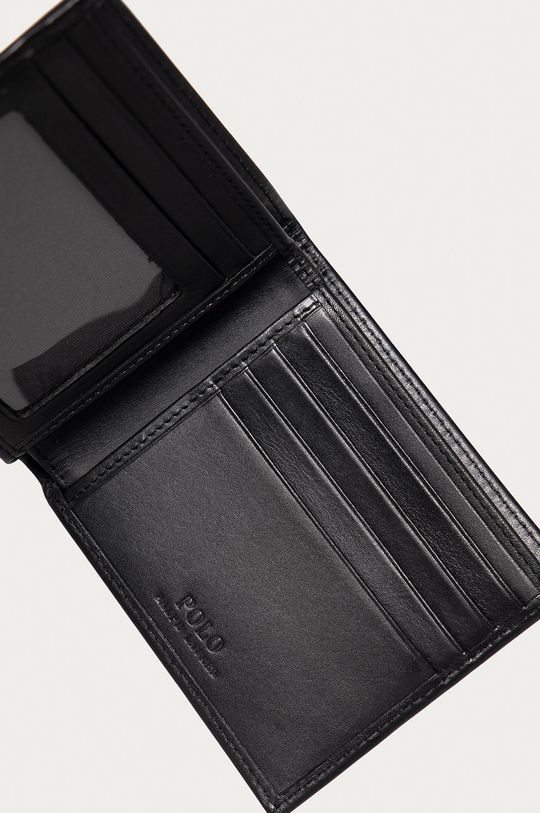 Polo Ralph Lauren - Kožená peněženka černá
