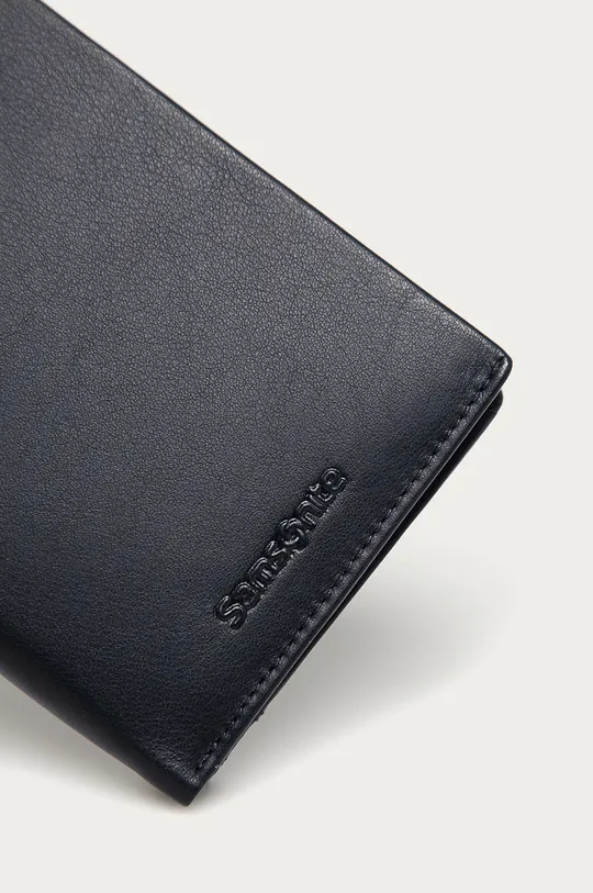 Samsonite - Шкіряний гаманець темно-синій