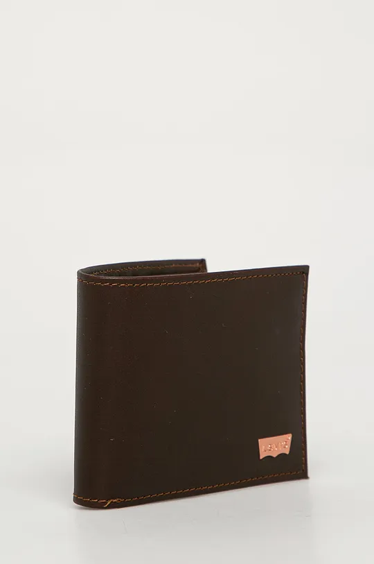 hnedá Levi's - Kožená peňaženka