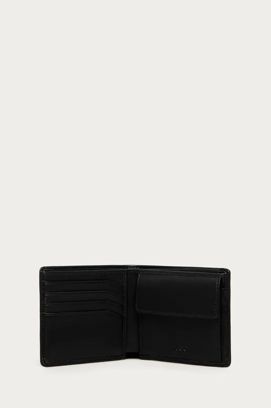 Hugo - Kožená peňaženka (2-pak) čierna