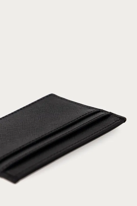 Karl Lagerfeld - Шкіряний гаманець чорний