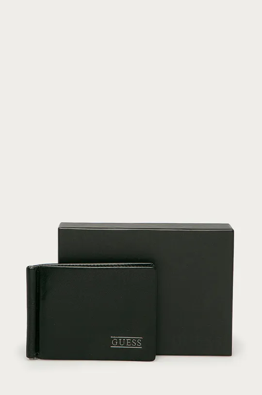 čierna Guess - Kožená peňaženka
