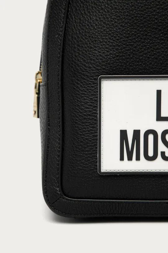 Love Moschino - Kožený ruksak čierna