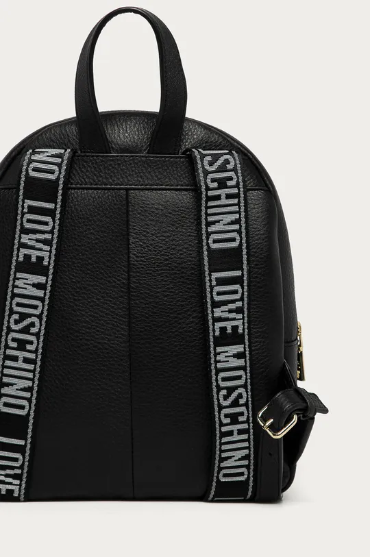 čierna Love Moschino - Kožený ruksak