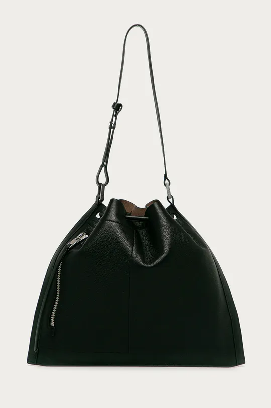 čierna AllSaints - Kožený ruksak Dámsky