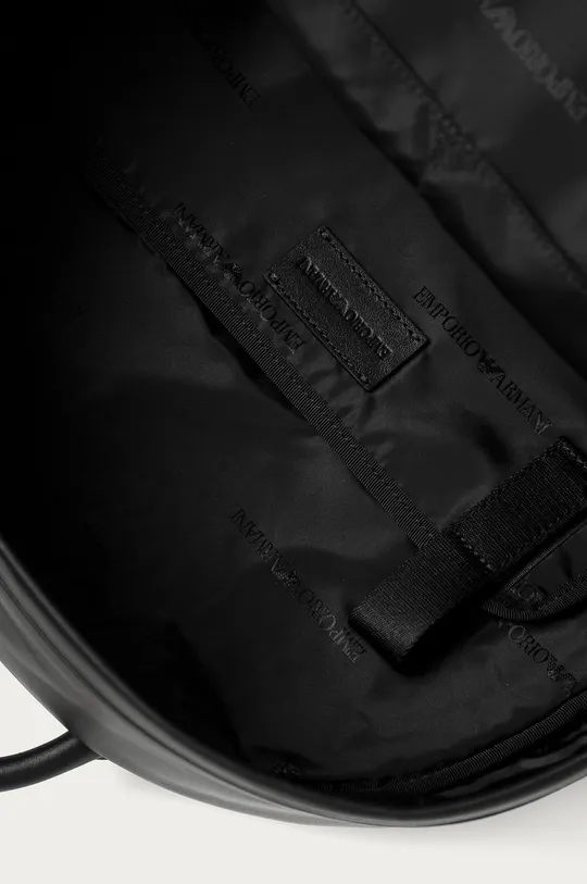čierna Emporio Armani - Kožený ruksak