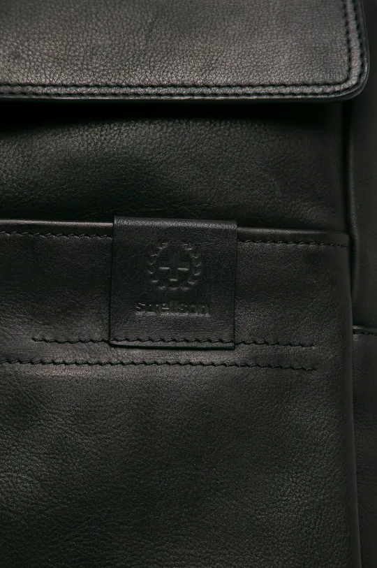 Strellson - Kožni ruksak crna