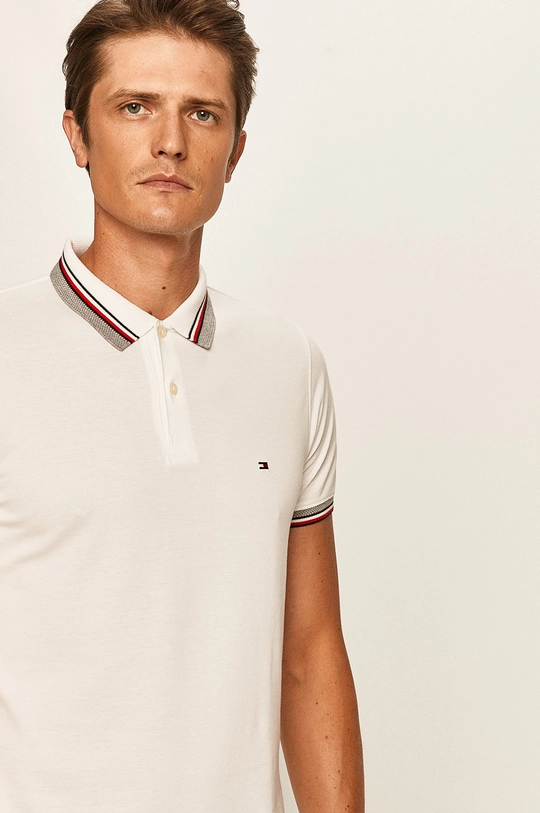 biela Tommy Hilfiger - Polo tričko