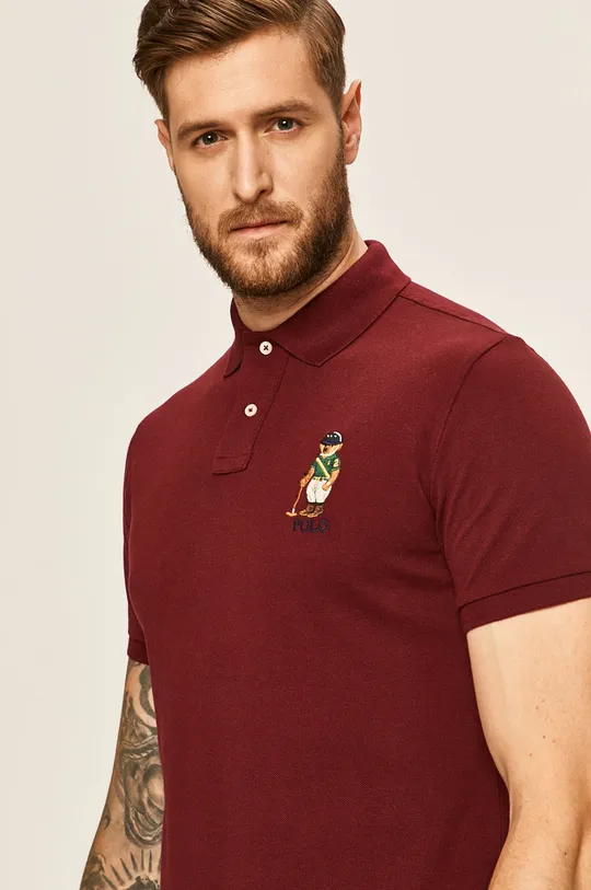burgundské Polo Ralph Lauren - Polo tričko Pánsky