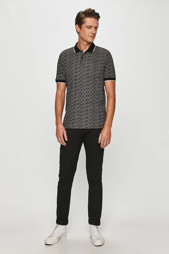 čierna Calvin Klein - Polo tričko Pánsky