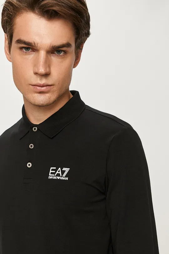 crna EA7 Emporio Armani - Majica dugih rukava
